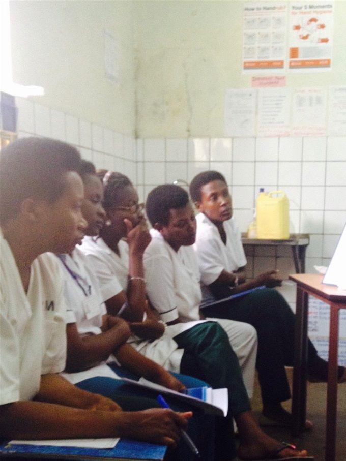 Teaching nurses proper documentation using inpatient files.